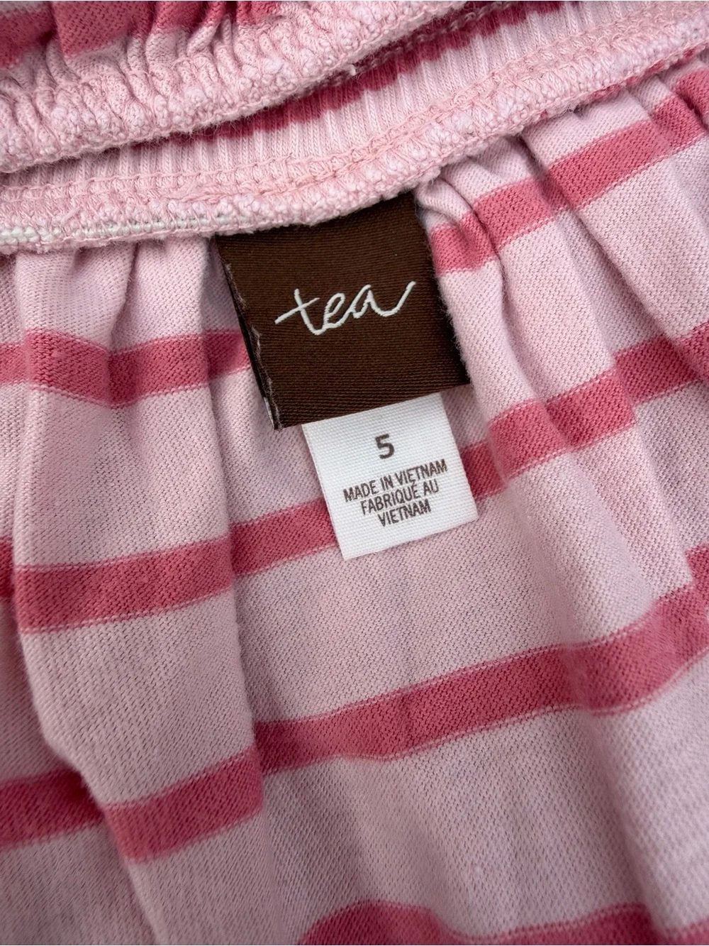 Tea Collection Pink Striped Tulle Tutu Skirt Size 5 Girls Twirl Play